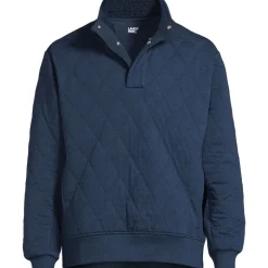Gesteppter Pullover mit Stehkragen für Herren
