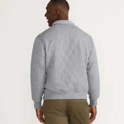Gesteppter Pullover mit Stehkragen für Herren