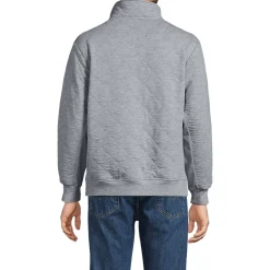 Gesteppter Pullover mit Stehkragen für Herren
