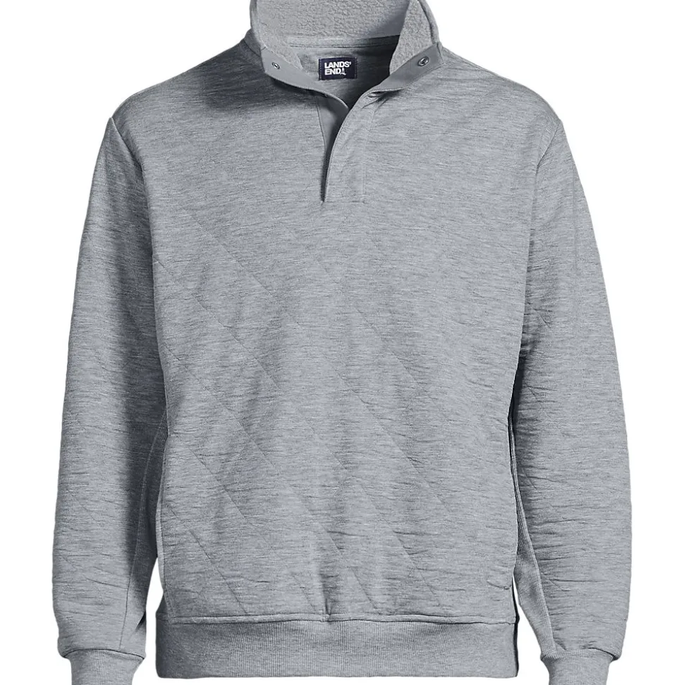 Gesteppter Pullover mit Stehkragen für Herren