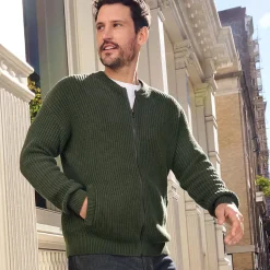 Gestrickter Bomber-Cardigan DRIFTER für Herren