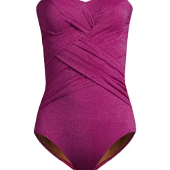 Glitzer-Bandeau-Badeanzug SLENDER für Damen