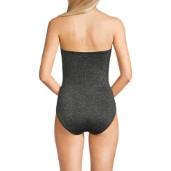 Glitzer-Bandeau-Badeanzug SLENDER für Damen