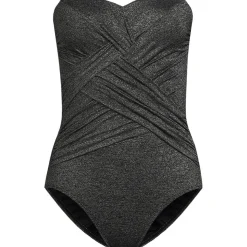 Glitzer-Bandeau-Badeanzug SLENDER für Damen