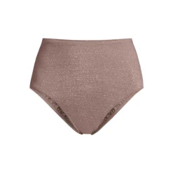 Glitzer-Bikinihose, High Waist, leichtes Shaping für Damen
