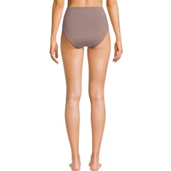 Glitzer-Bikinihose, High Waist, leichtes Shaping für Damen