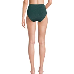 Glitzer-Bikinihose, High Waist, leichtes Shaping für Damen
