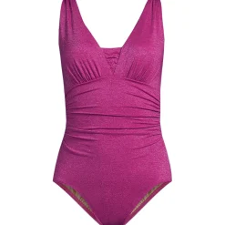 Glitzer-Shape-Badeanzug mit V-Ausschnitt SLENDER