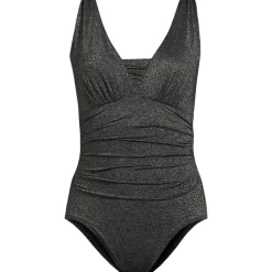 Glitzer-Shape-Badeanzug mit V-Ausschnitt SLENDER