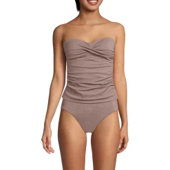 Glitzer Twist Bandeau-Tankinitop für Damen
