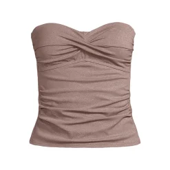Glitzer Twist Bandeau-Tankinitop für Damen
