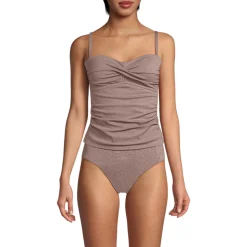 Glitzer Twist Bandeau-Tankinitop für Damen