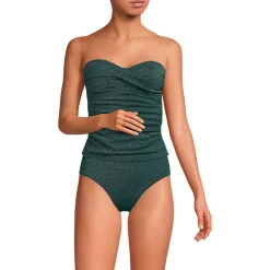 Glitzer Twist Bandeau-Tankinitop für Damen