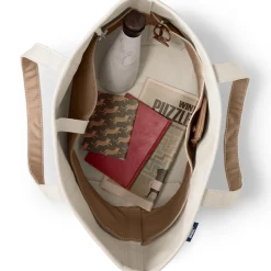 Große offene Canvas-Tasche