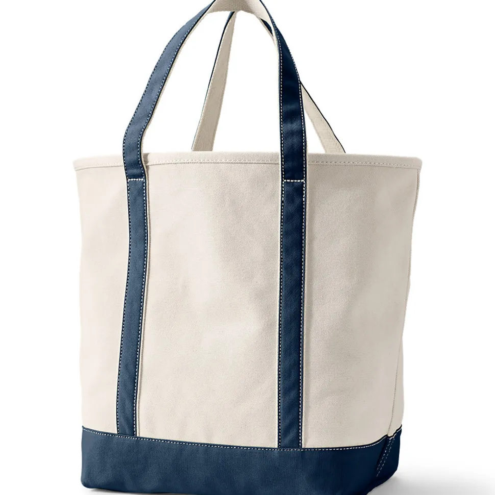 Große offene Canvas-Tasche
