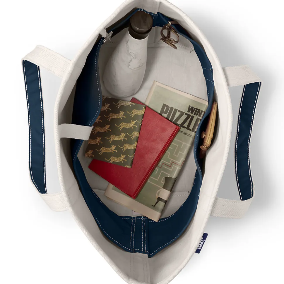 Große offene Canvas-Tasche
