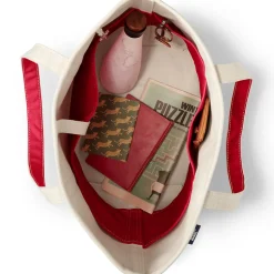 Große offene Canvas-Tasche