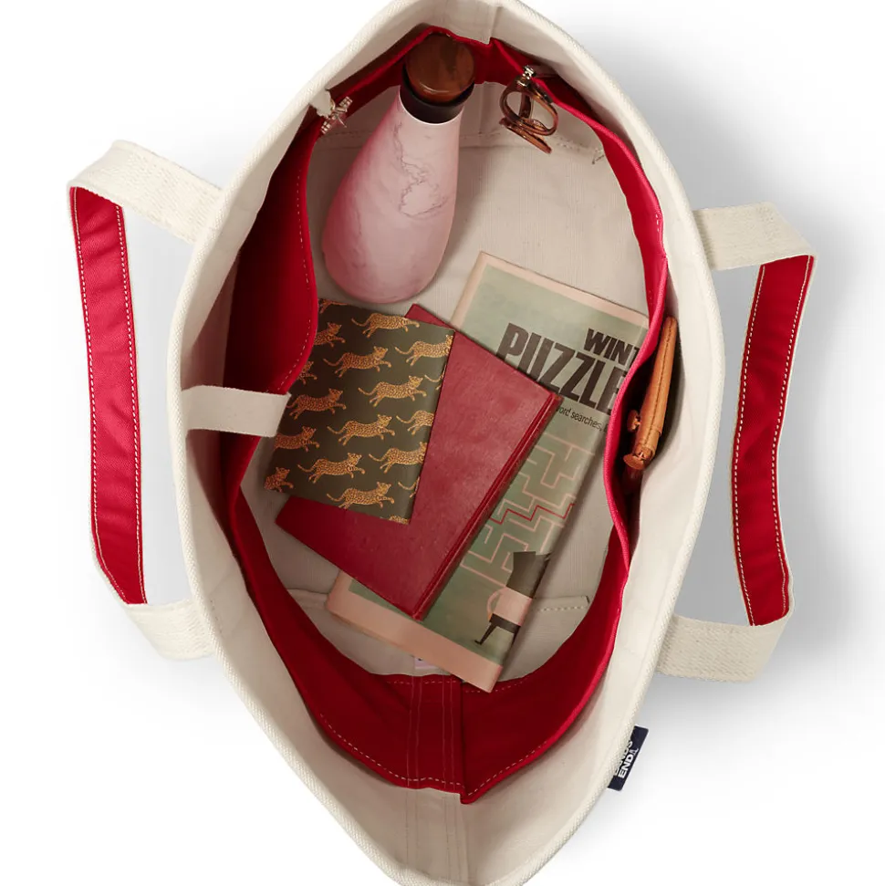 Große offene Canvas-Tasche
