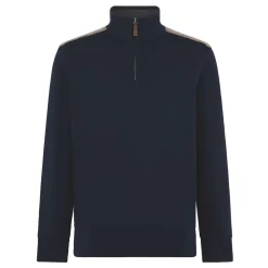 Harris Tweed Rippstrick-Pullover mit Reißverschluss