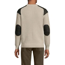 Harris Tweed Strickpullover mit Tweed-Patches