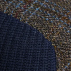 Harris Tweed Strickpullover mit Tweed-Patches