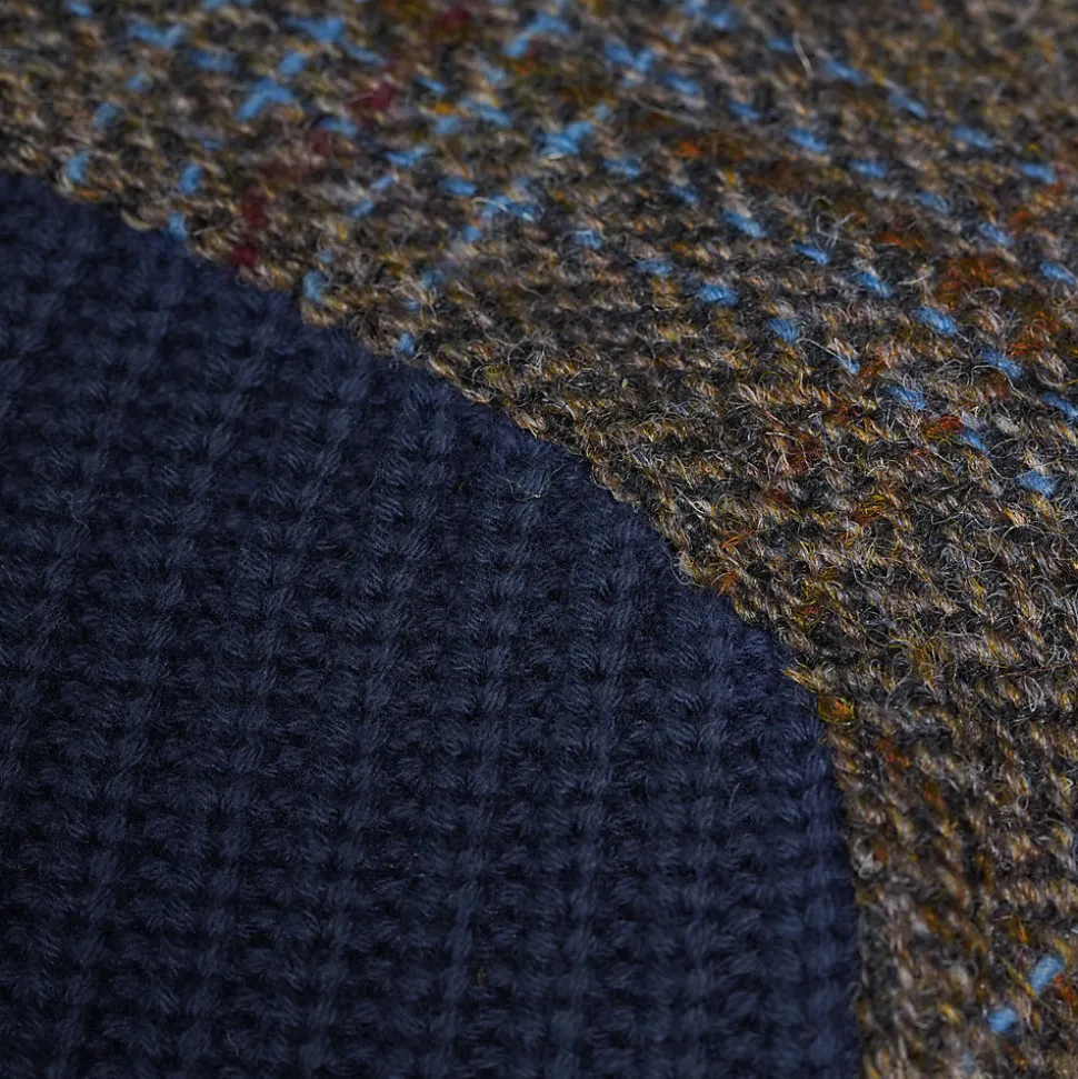 Harris Tweed Strickpullover mit Tweed-Patches