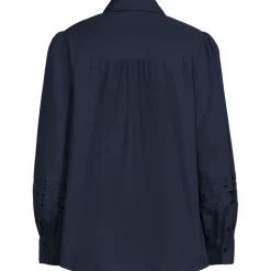 Hemdbluse mit Cutout-Detail für Damen