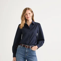 Hemdbluse mit Cutout-Detail für Damen