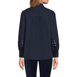 Hemdbluse mit Cutout-Detail für Damen