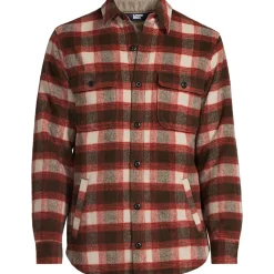 Hemdjacke aus gebürstetem Flanell und Stepp für Herren