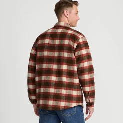 Hemdjacke aus gebürstetem Flanell und Stepp für Herren