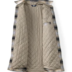 Hemdjacke aus gebürstetem Flanell und Stepp für Herren