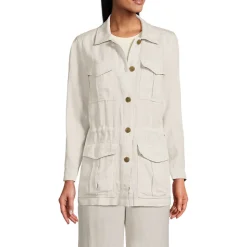 Hemdjacke aus Leinen für Damen