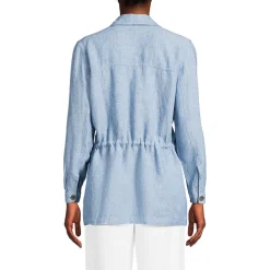 Hemdjacke aus Leinen für Damen