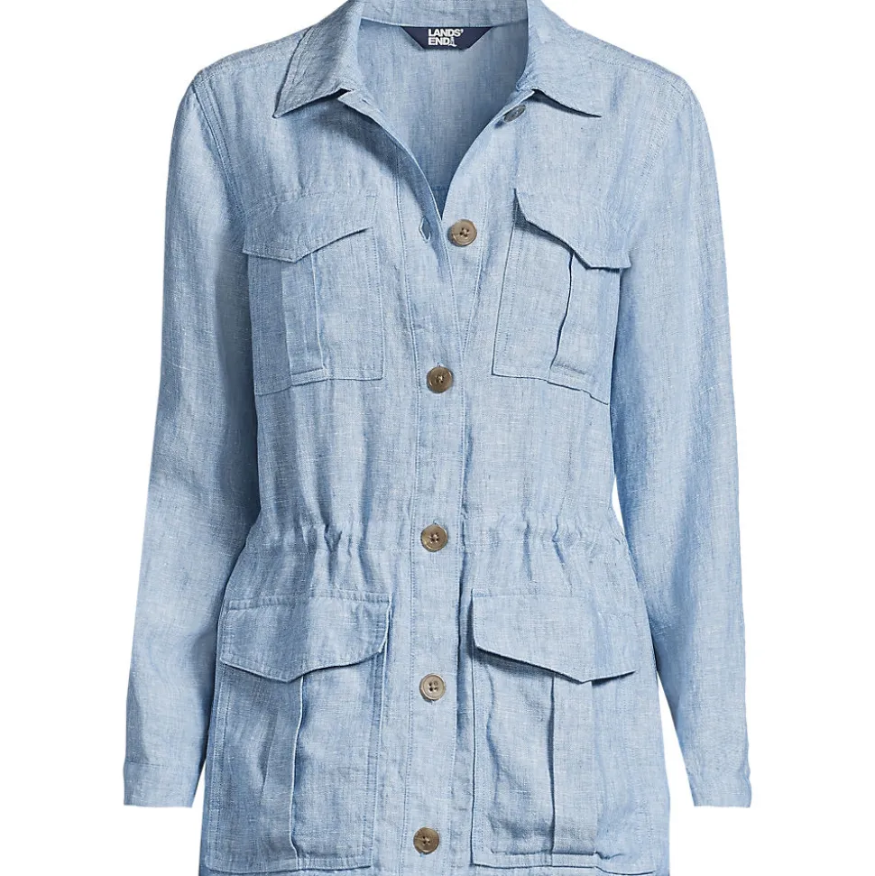Hemdjacke aus Leinen für Damen
