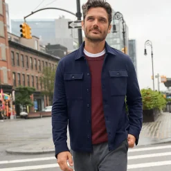 Hemdjacke aus Piqué für Herren