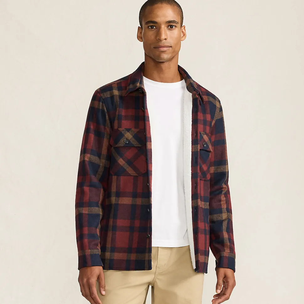 Hemdjacke mit Teddyfutter für Herren