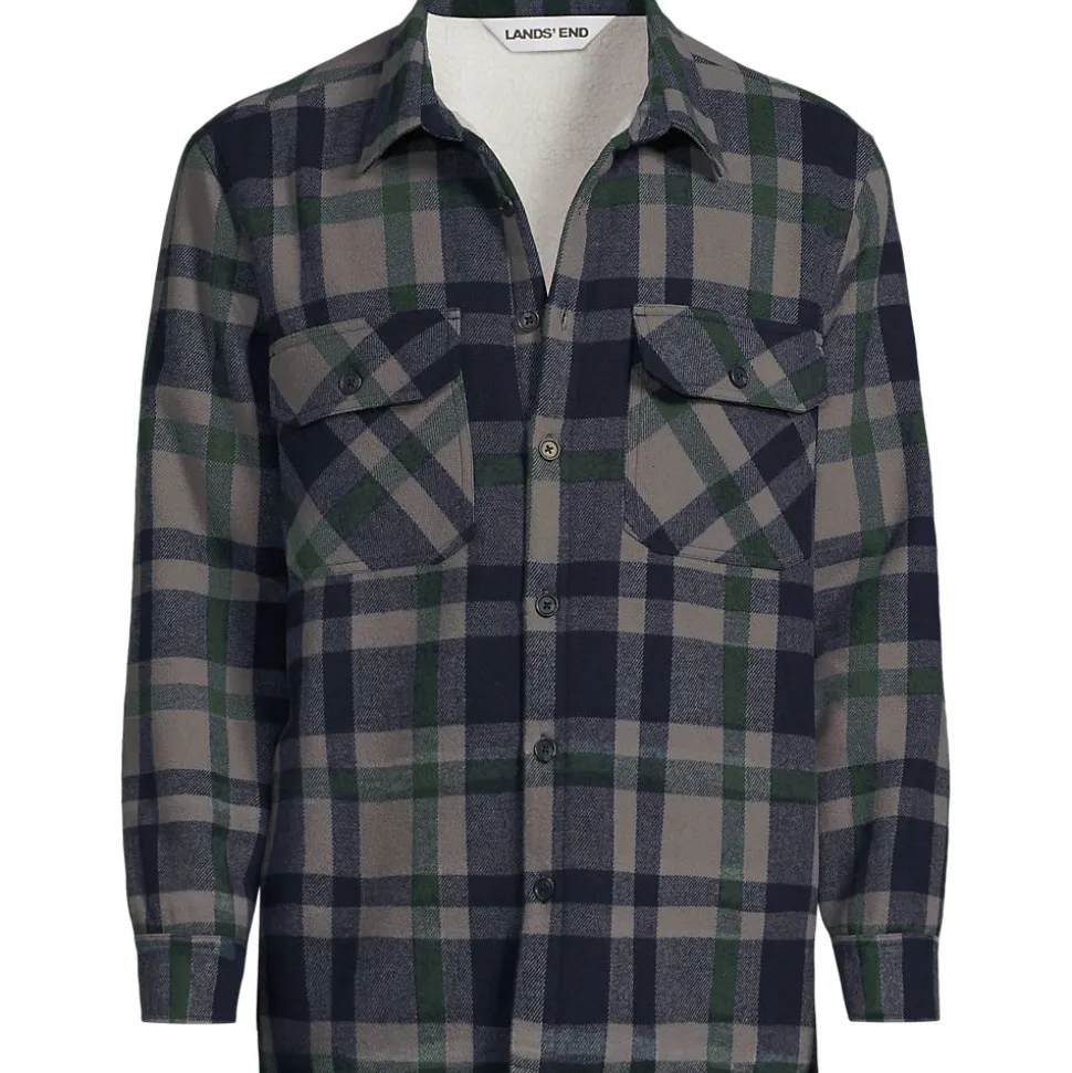 Hemdjacke mit Teddyfutter für Herren