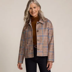 Hemdjacke Wool Touch Gemustert für Damen