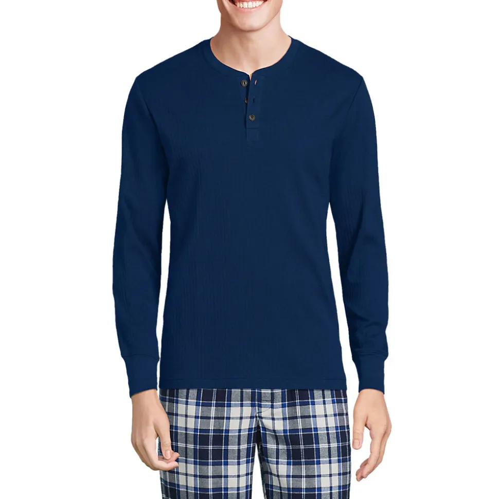 Henley-Schlafshirt für Herren