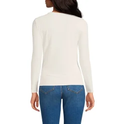 Henley-Shirt mit langen Ärmeln für Damen