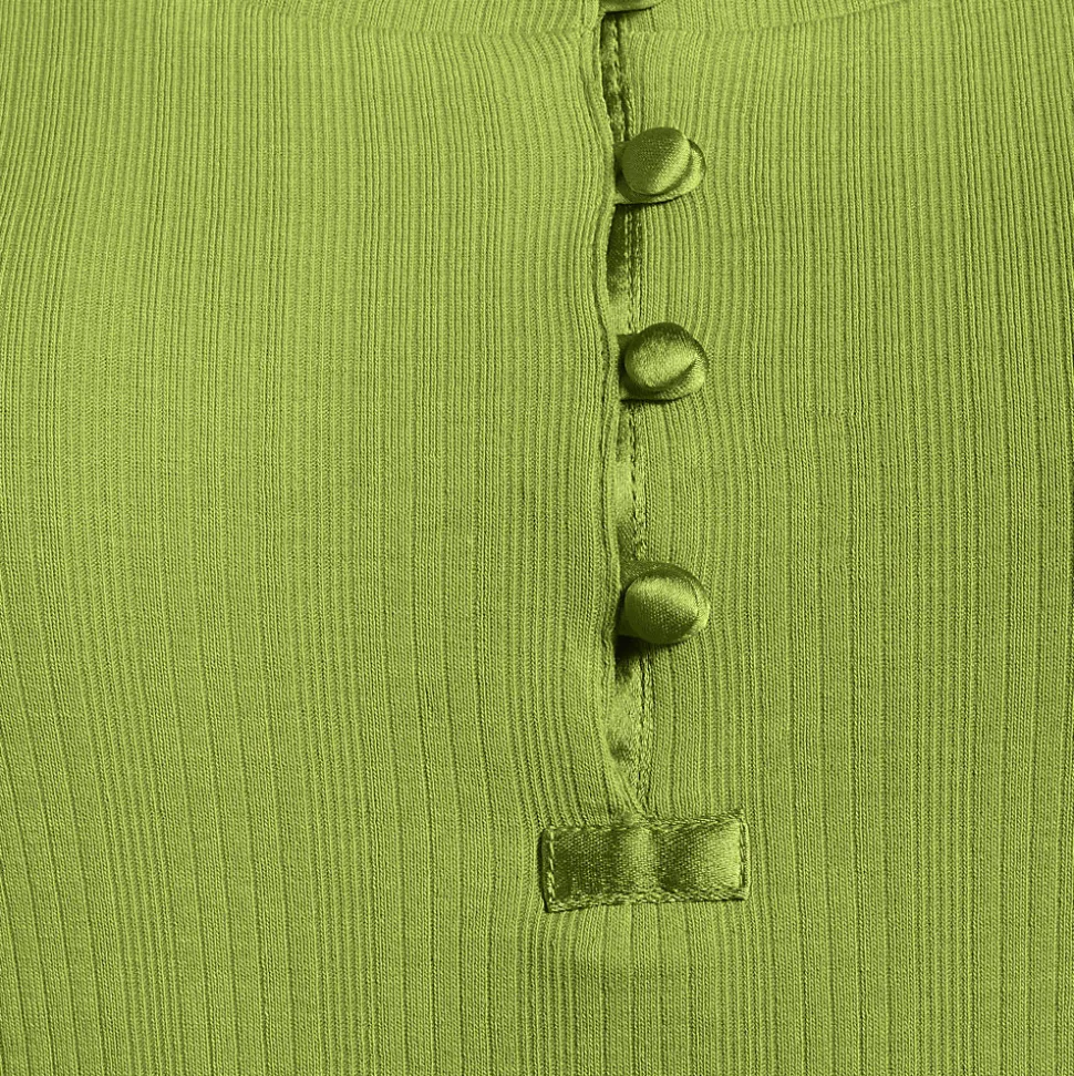 Henley-Shirt mit 3/4 Ärmeln für Damen