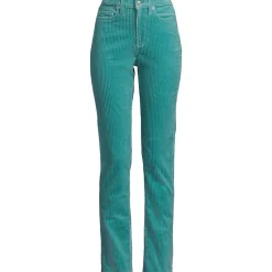 High Waist Breitcordhose Straight Fit für Damen