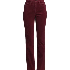 High Waist Breitcordhose Straight Fit für Damen