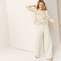 High Waist Jeans mit extraweitem Bein für Damen