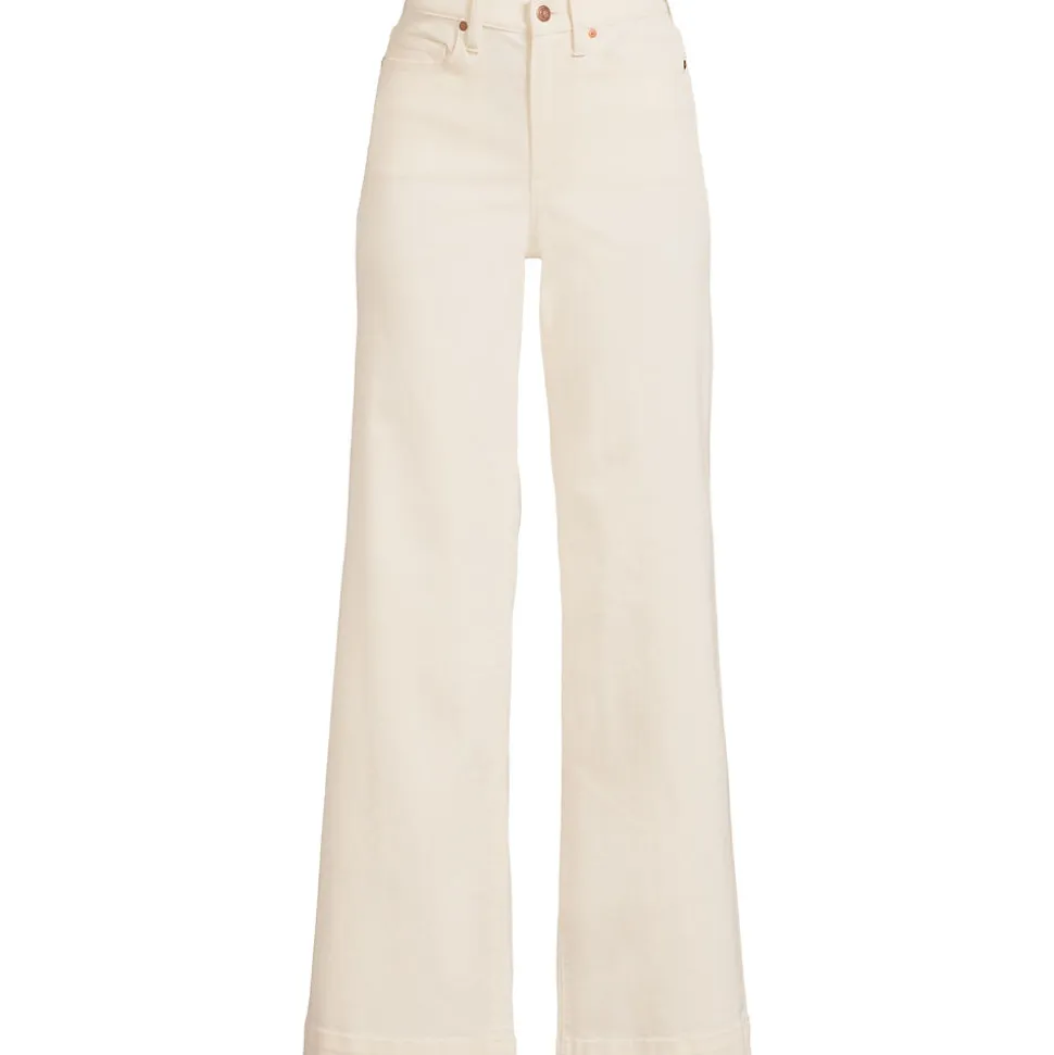 High Waist Jeans mit weitem Bein