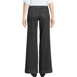 High Waist Jeans mit weitem Bein