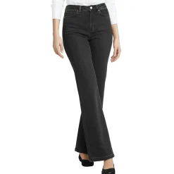 High Waist Jeans mit weitem Bein