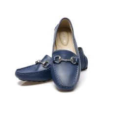 Horsebit Mokassins aus Leder für Damen