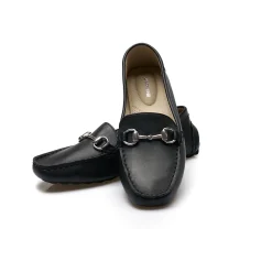 Horsebit Mokassins aus Leder für Damen